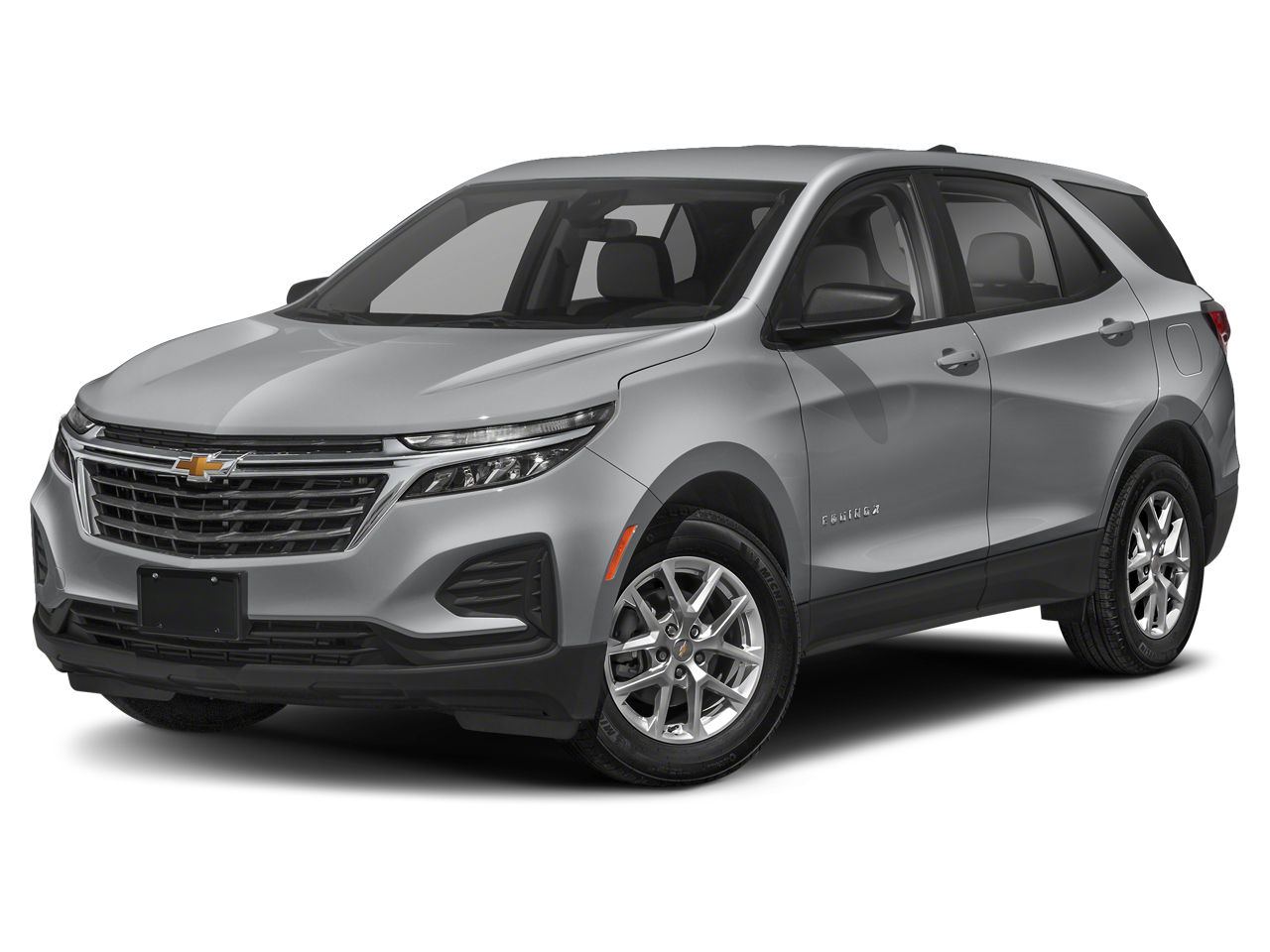 2023 Chevrolet Equinox LS in Sterling Gray Metallic — front three-quarter view