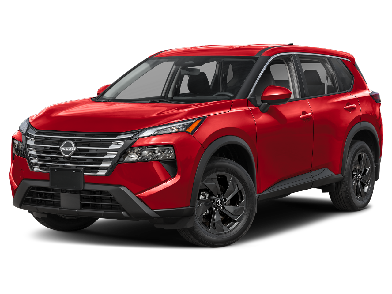 2026 Nissan Rogue SV in Scarlet Ember Tintcoat — front three-quarter view