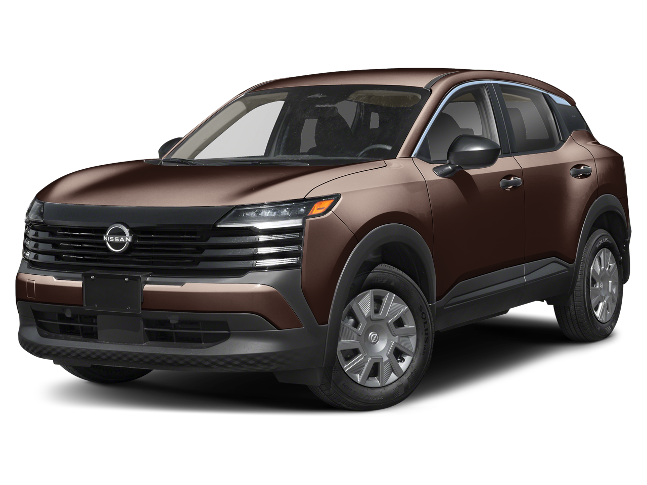2026 Nissan Kicks S in Canyon Bronze Metallic — front three-quarter view