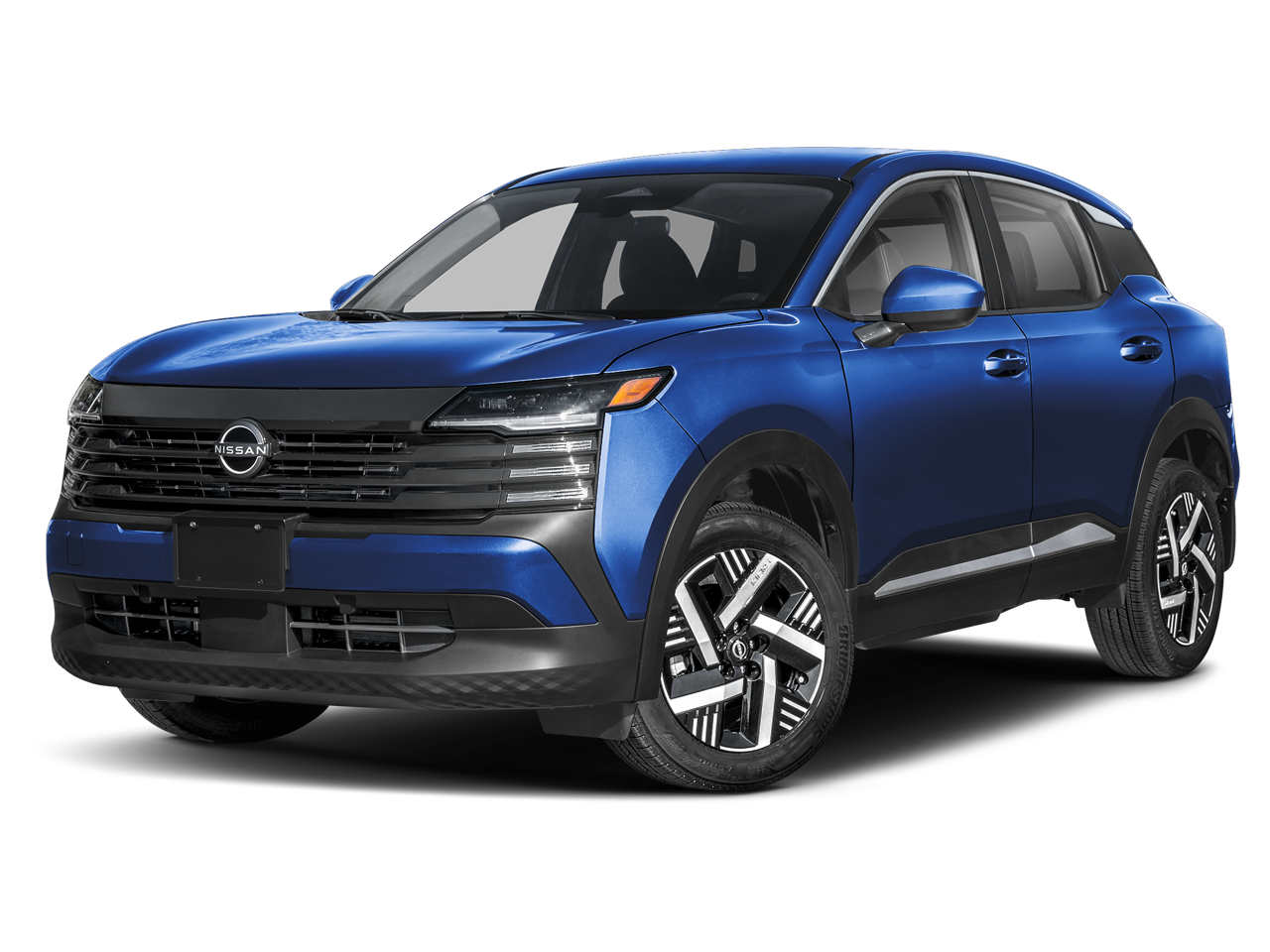 2026 Nissan Kicks SV in Deep Blue Pearl — front three-quarter view