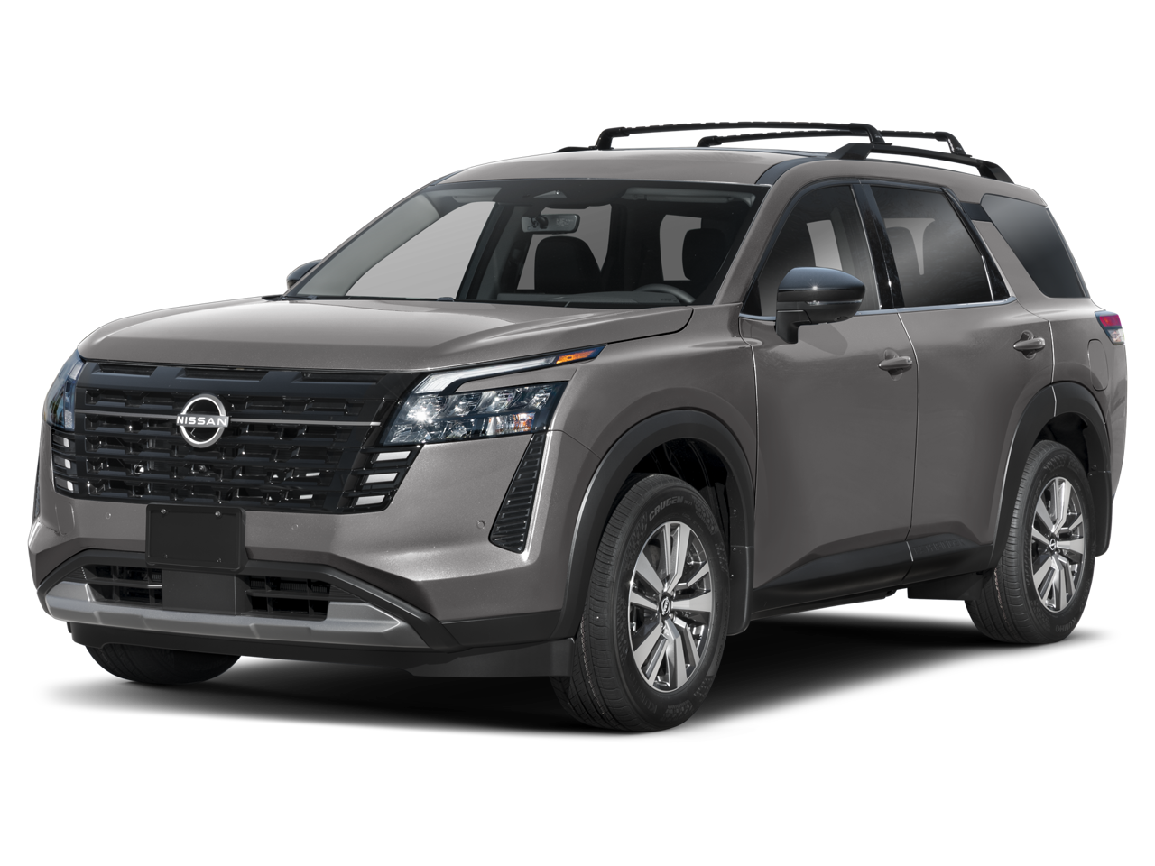 2026 Nissan Pathfinder SL in SCARLET EMBER T — front three-quarter view