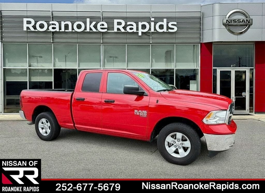 2024 RAM 1500 Classic SLT in Flame Red Clearcoat — front three-quarter view